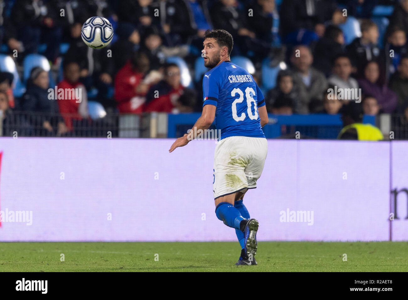 Arturo Calabresi (Italia). durante la Uefa 'sotto 21 Campionato Internazionale' amichevole tra Italia 1-2 Inghilterra a Paolo Mazza Stadium il 15 novembre 2018 a Ferrara, Italia. Credito: Maurizio Borsari/AFLO/Alamy Live News Foto Stock