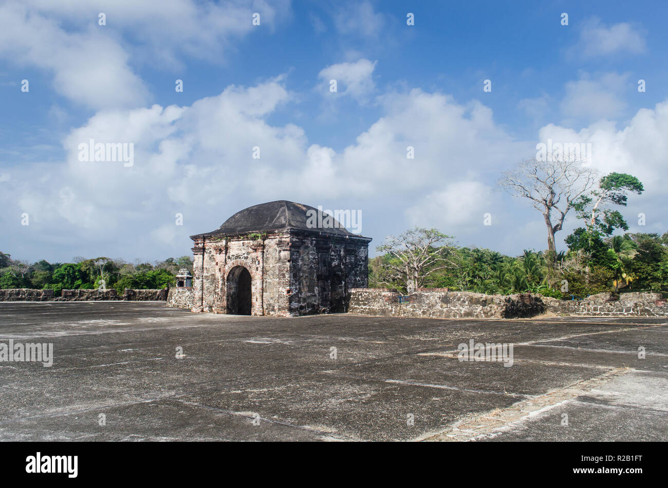 Fort San Lorenzo nel Colon, Panama Foto Stock
