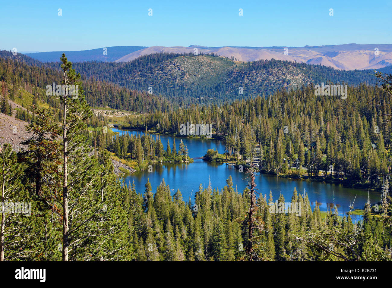 Twin Lakes, Mammoth Lakes, California, Stati Uniti d'America Foto Stock