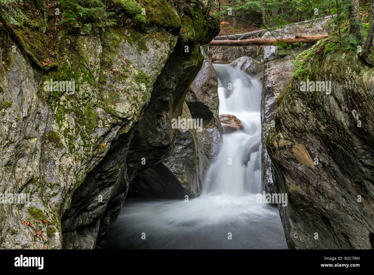 Hancock, Texas Falls, Vermont, USA. Foto Stock