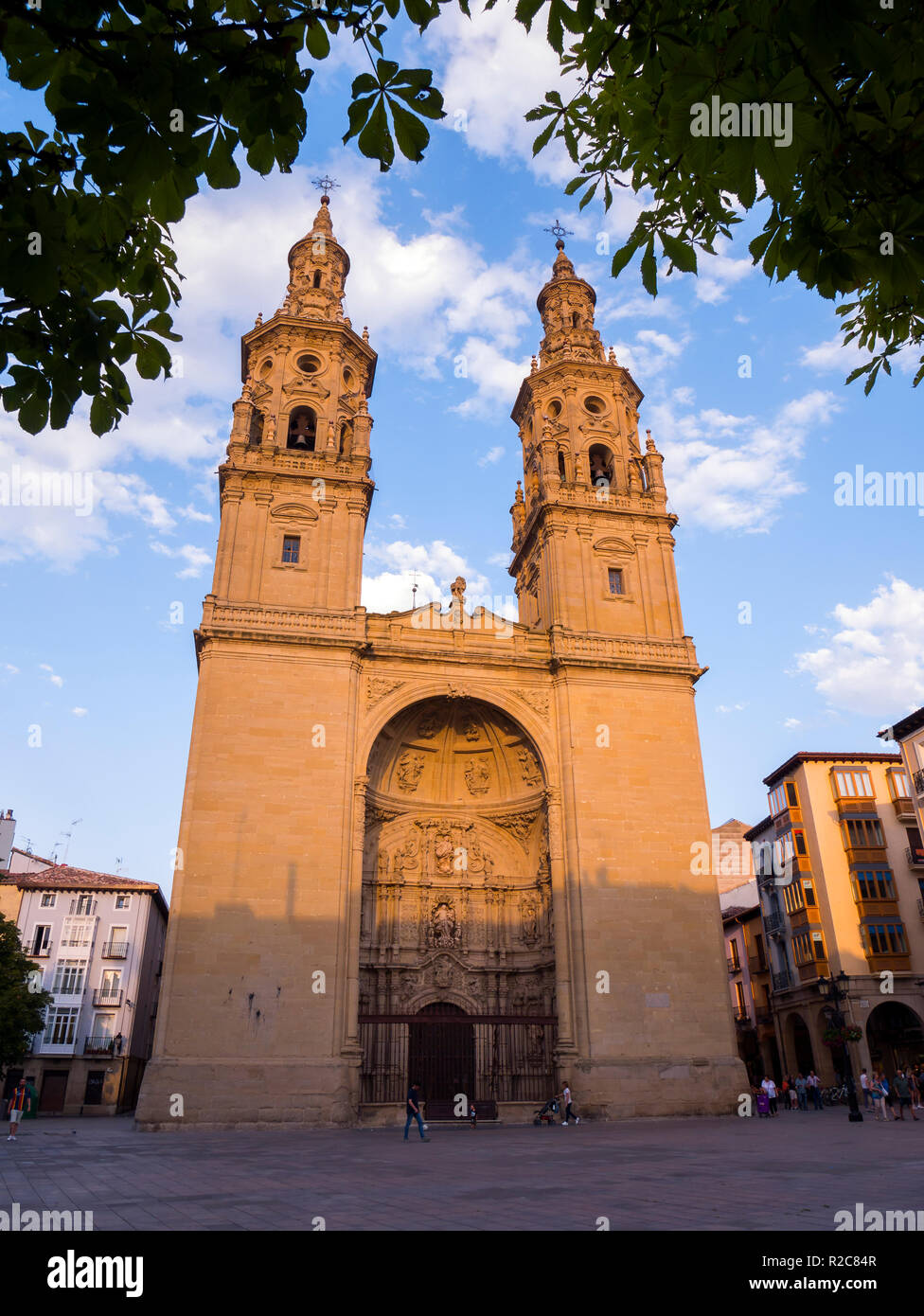 Concattedrale di Santa Maria della Redonda. Logroño. La Rioja. España Foto Stock