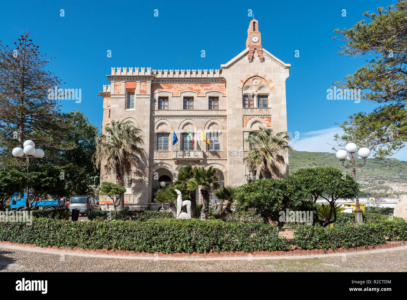 Palazzo Florio a Favignana in Sicilia, Italia Foto Stock