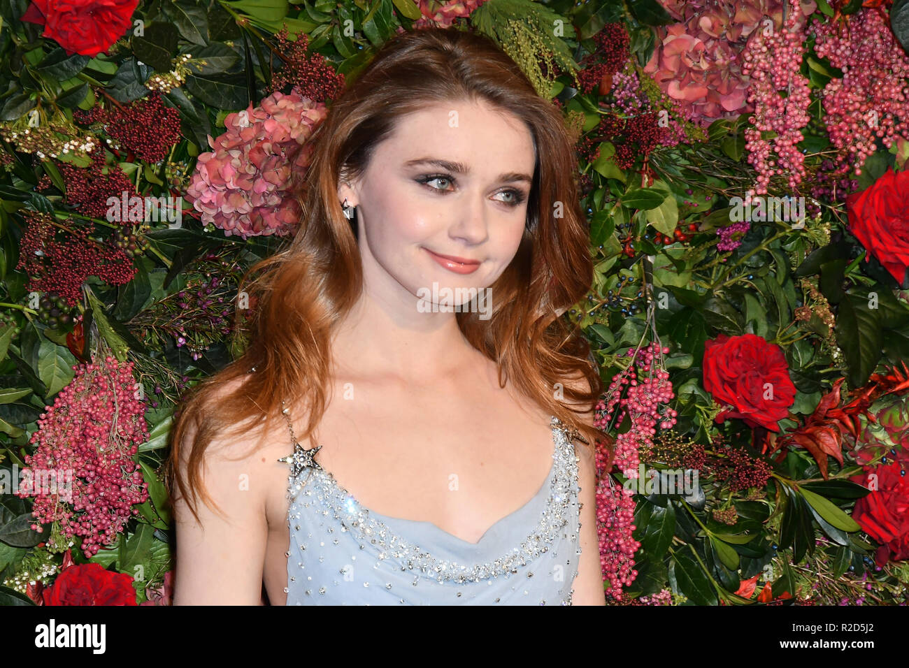 Jessica Barden assiste Evening Standard Theatre Awards al Theatre Royal, il 18 novembre 2018, Londra, Regno Unito. Foto Stock