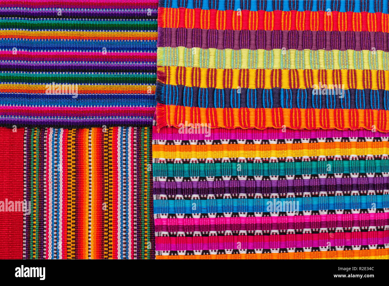 Il guatemalteco tessili Foto Stock