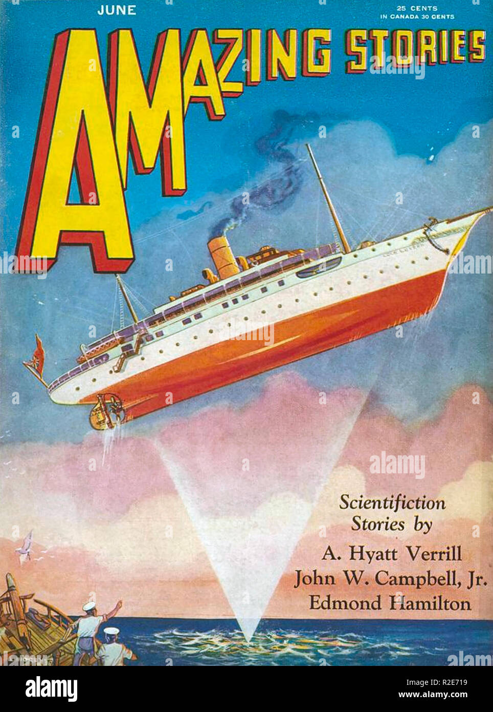 Storie sorprendenti americano della fantascienza coperchio magazine nel 1930 Foto Stock