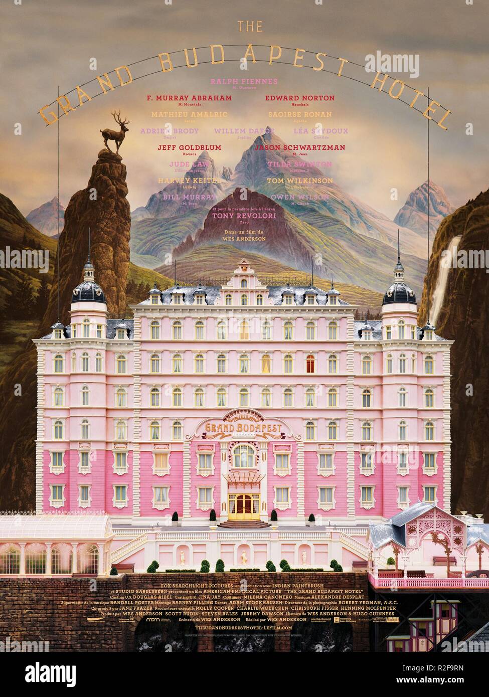 Il Grand Hotel di Budapest Anno : 2014 STATI UNITI / Germania Direttore : Wes Anderson Movie poster (Fr) Foto Stock
