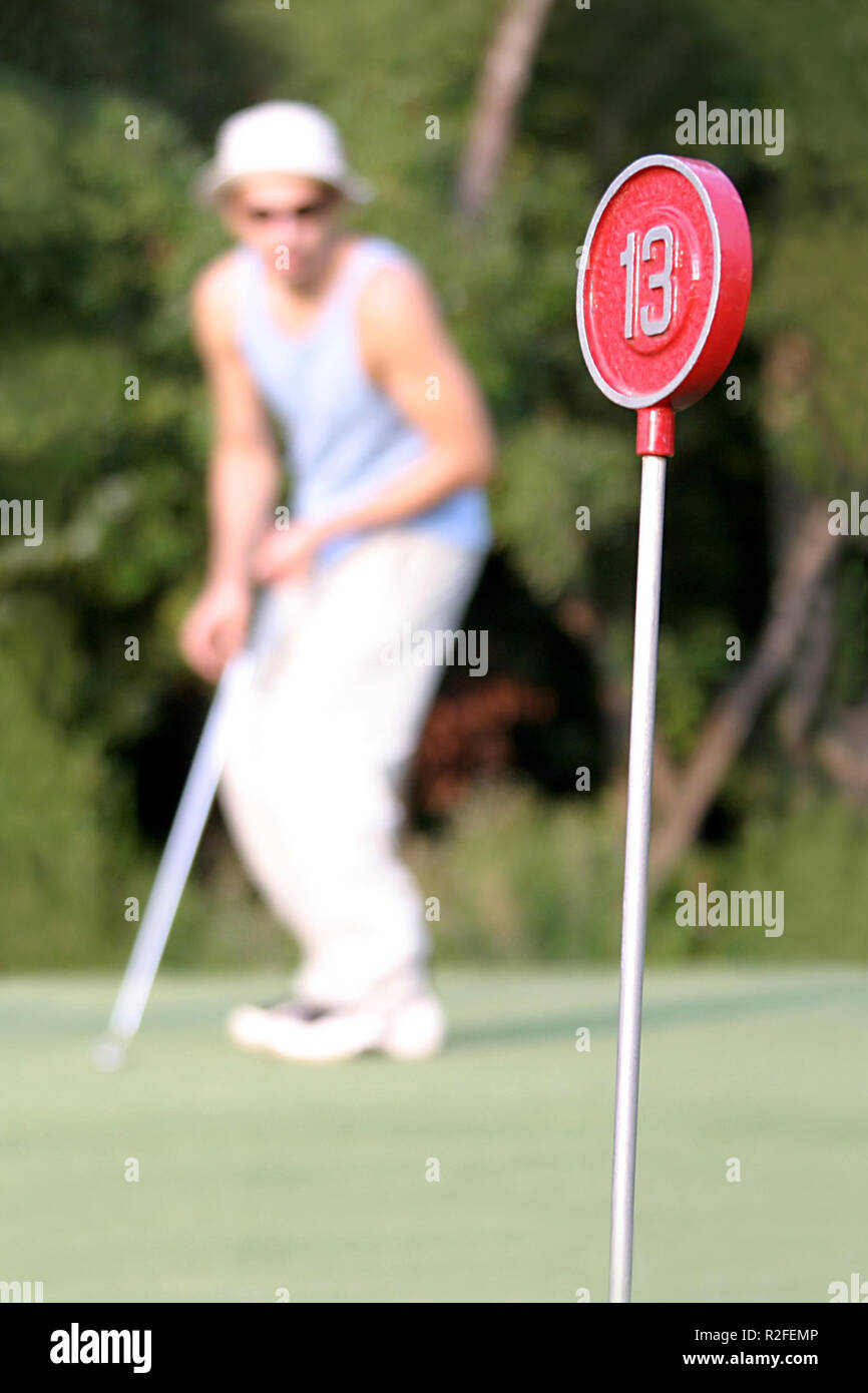 Golf foro 13 (1) Foto Stock