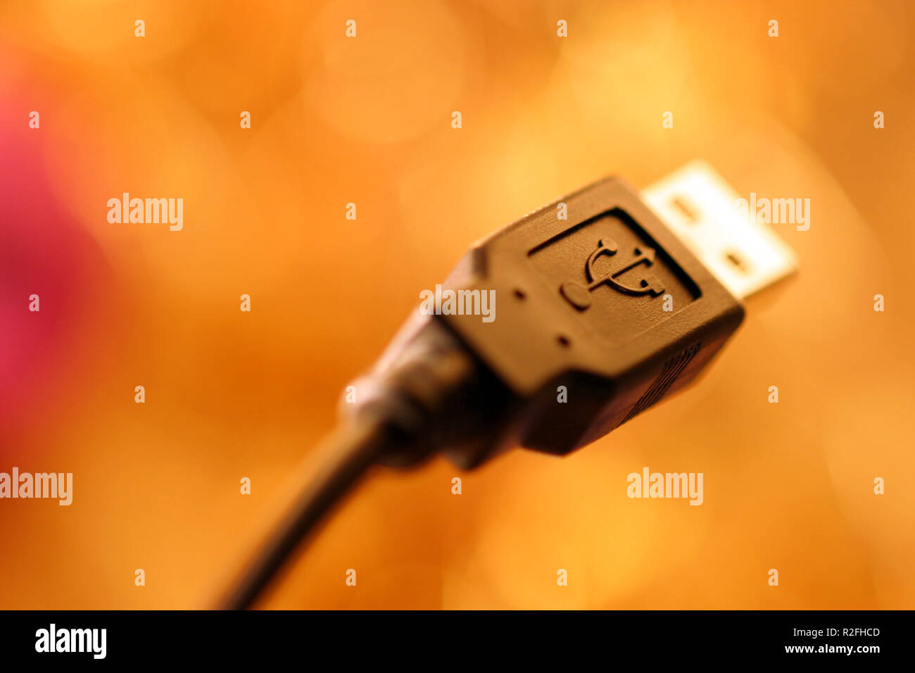 spina USB Foto Stock