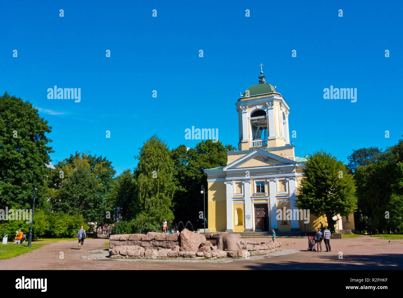 Chiesa dei Santi Pietro e Paolo, Esplanade Park, Vyborg, Russia Foto Stock