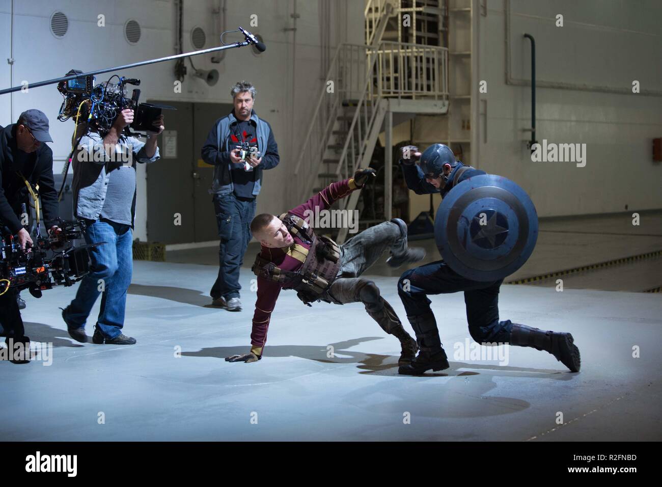 Captain America: il Winter Soldier Anno : 2014 USA Direttore : Antonio Russo, Joe Russo Georges St-Pierre, Chris Evans immagine di scatto Foto Stock