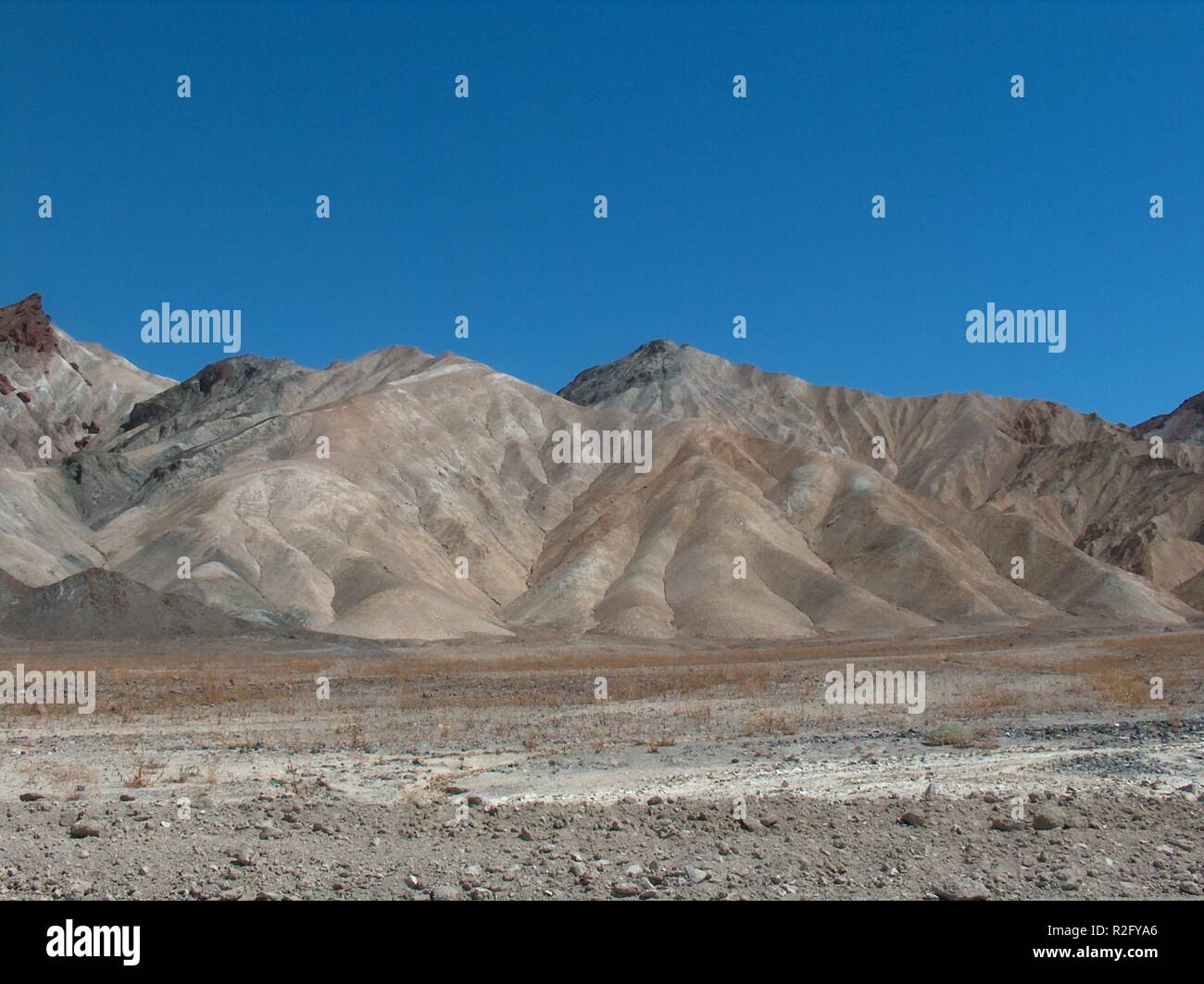 Pittoresco formazione di montagna nella valle della morte Foto Stock