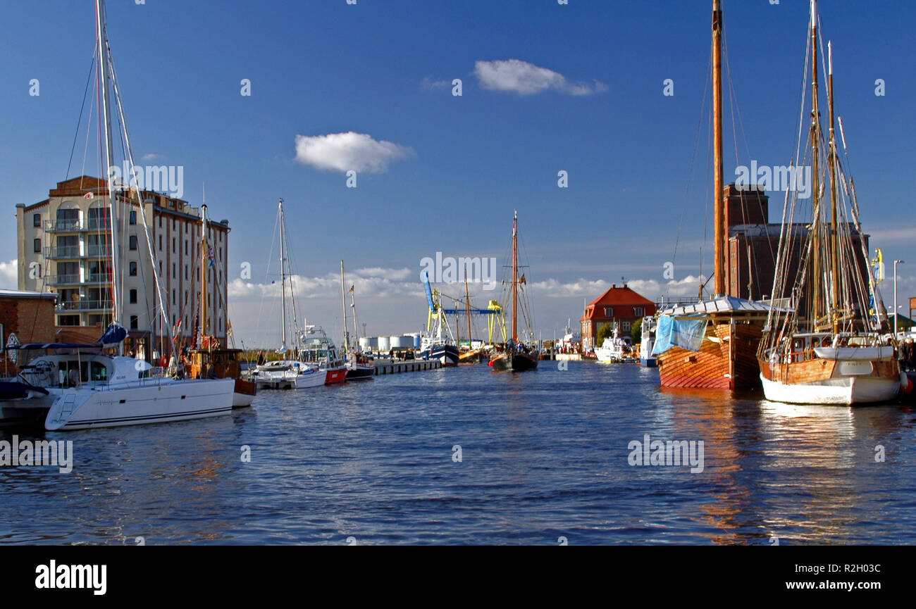 Porto di Wismar Foto Stock