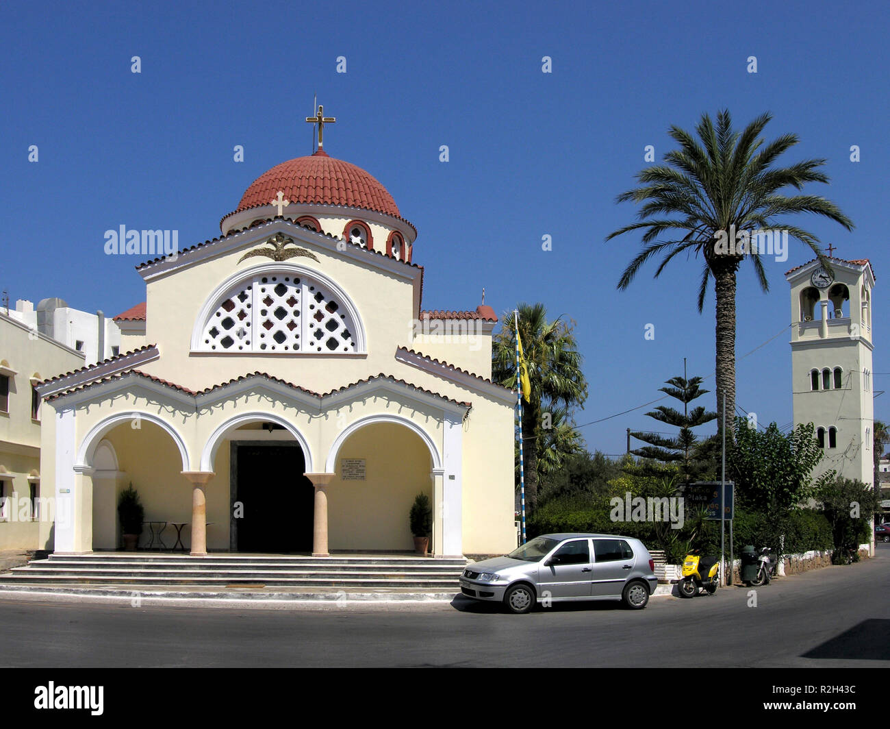 La Chiesa a Elounda, Creta Foto Stock