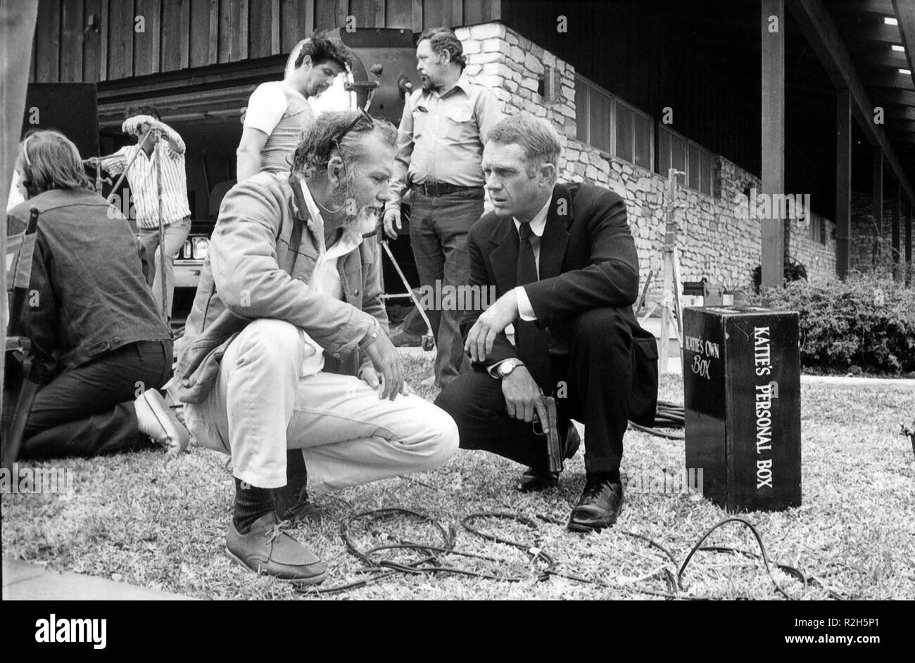 The Getaway Anno : 1972 USA Direttore : Sam Peckinpah Steve McQueen, Sam Peckinpah immagine di scatto Foto Stock