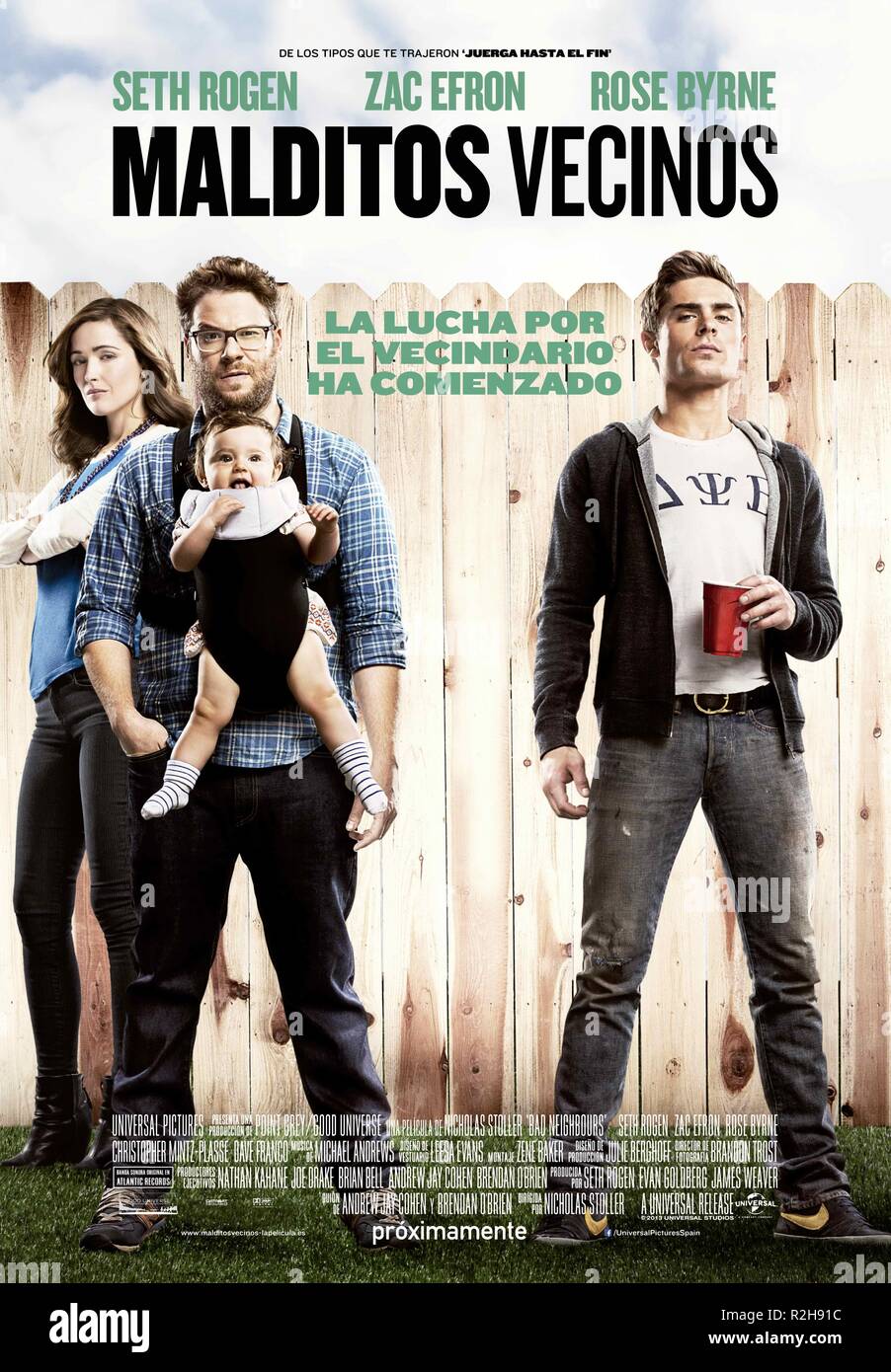 Prossimo anno : 2014 USA Direttore : Nicholas Stoller Rose Byrne, Seth Rogen, Zac Efron Movie poster (Sp) Foto Stock