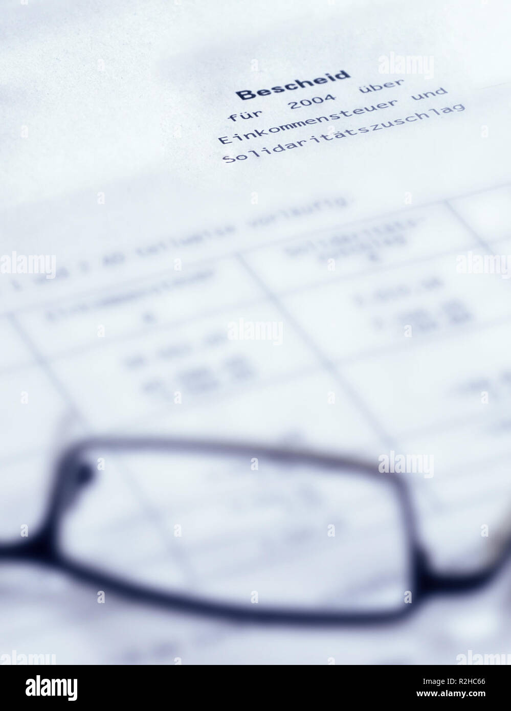 imposta sul reddito Foto Stock