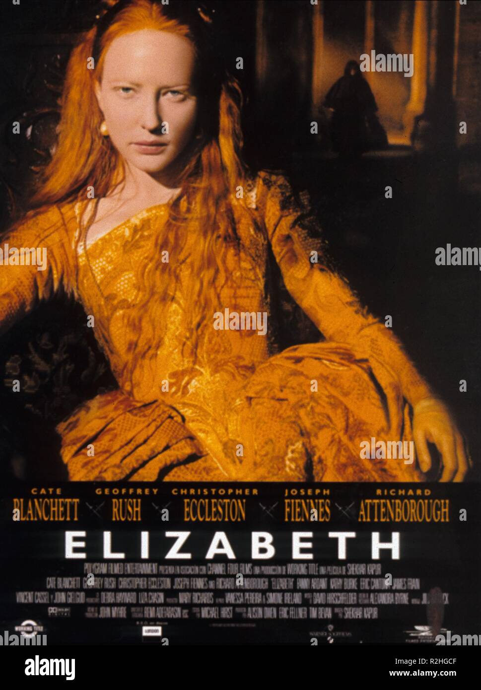 Elizabeth Anno : 1998 UK / USA Direttore : Shekhar Kapur Cate Blanchett  film poster (USA Foto stock - Alamy