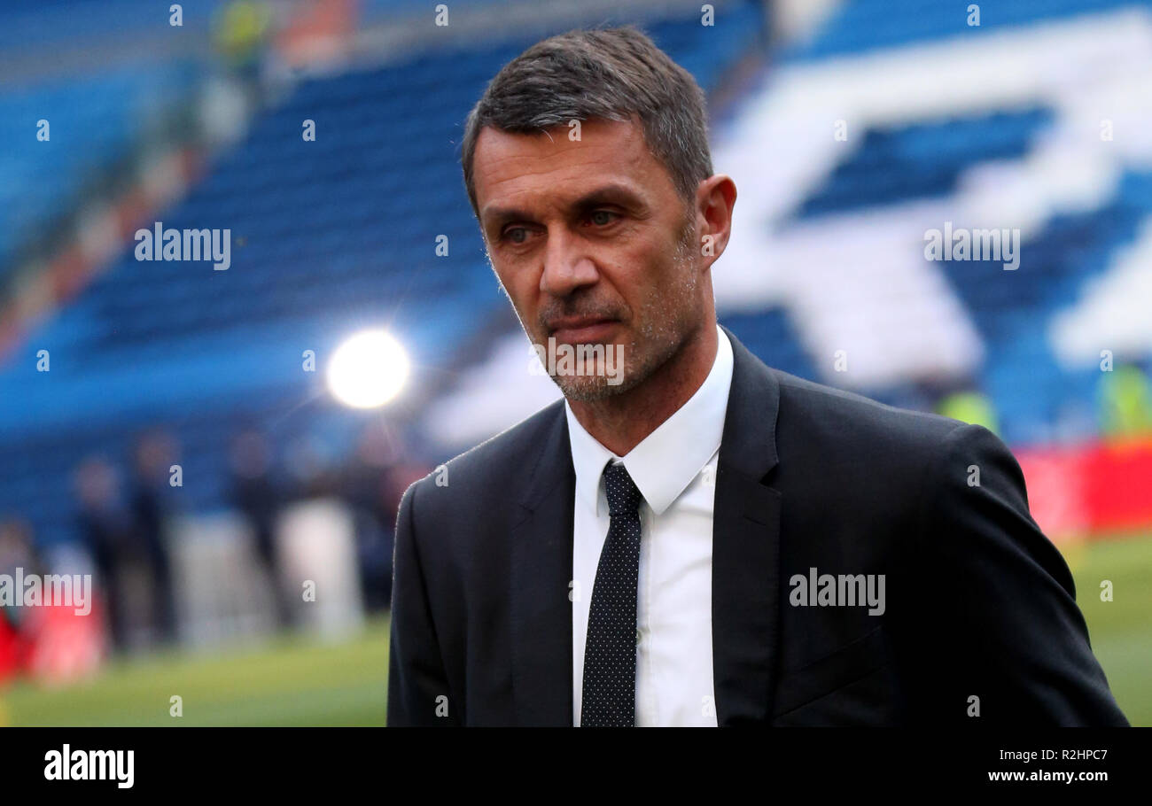 Italia - Serie A TIM 2018-2019 / ( A.C. Milano ) - Paolo Maldini - Team Manager Foto Stock