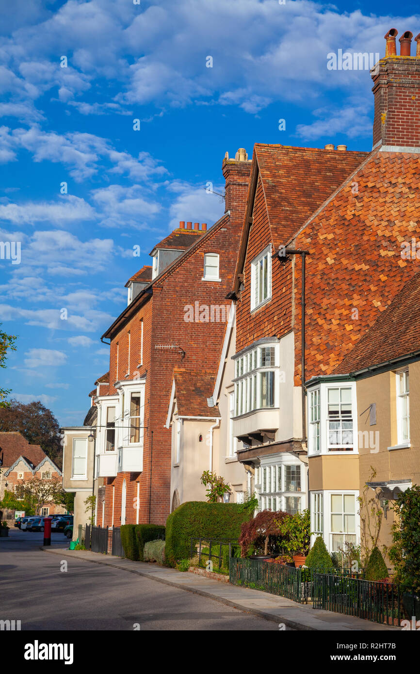 La mattina presto nella Cattedrale di Salisbury vicino Wiltshire, Inghilterra. Foto Stock