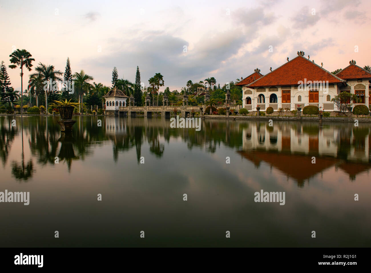Taman Ujung acqua Palace, Seraya, Karangasem, Bali, Indonesia Foto Stock