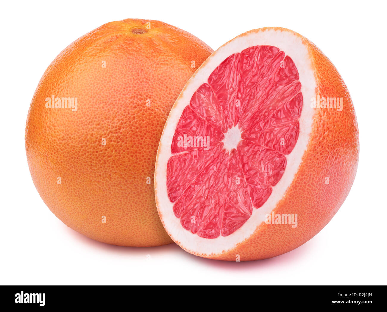 Pompelmi isolato su bianco Foto Stock