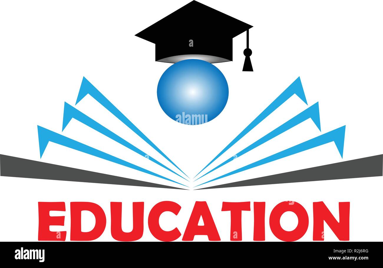 Bello e semplice istruzione logo icona di vettori Illustrazione Vettoriale
