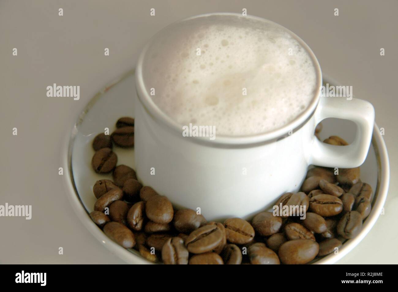Milchkaffee Foto Stock