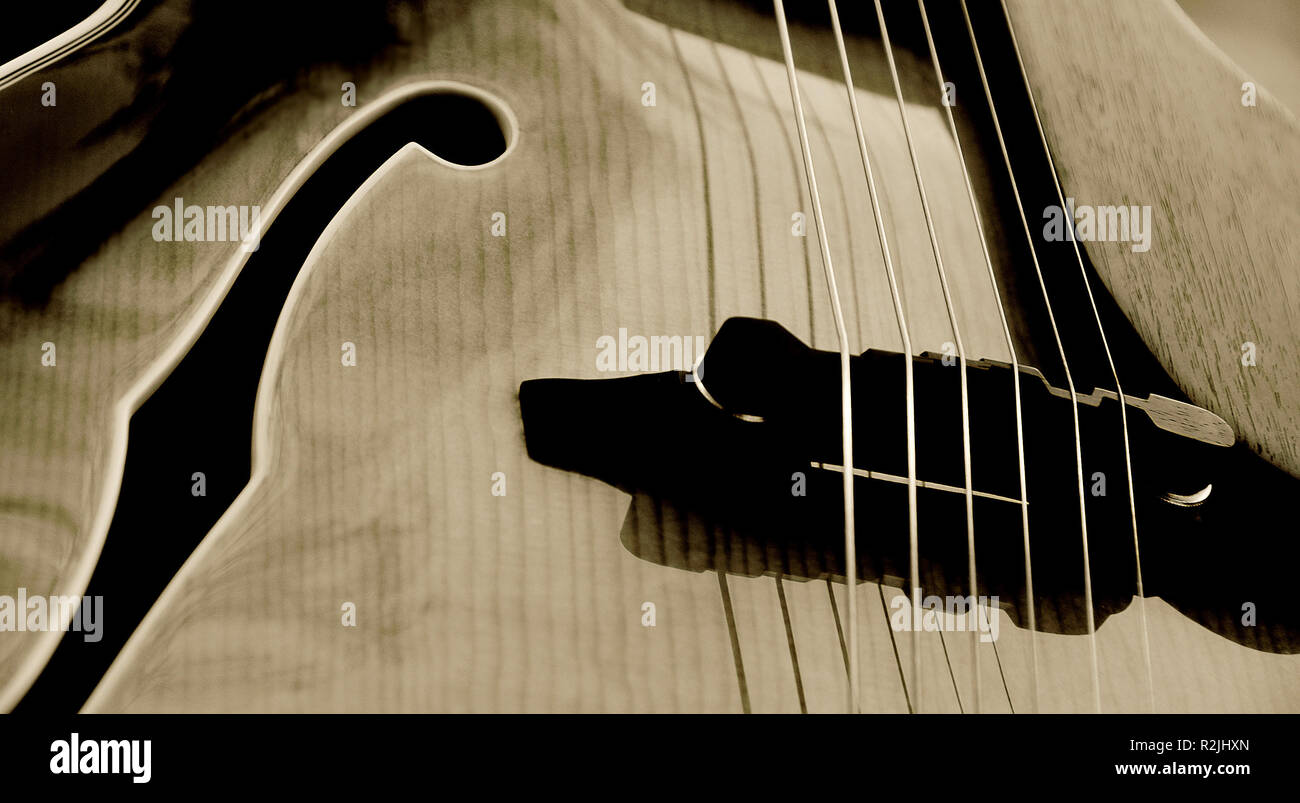 Chitarra jazz 1 Foto Stock