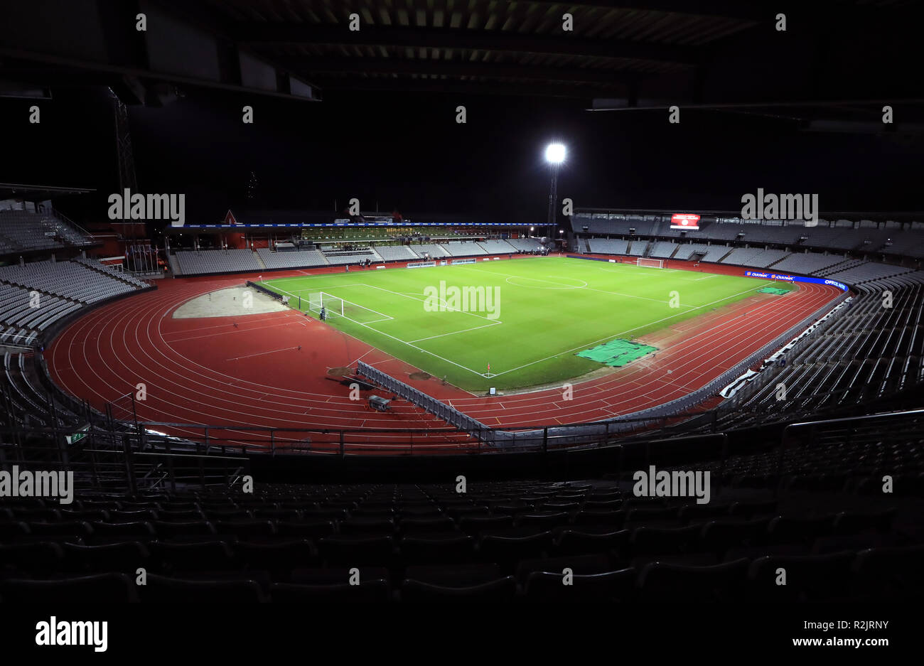 Vista generale di Cerere prima che il Parco delle Nazioni UEFA League, gruppo B4 match tra la Danimarca e la Repubblica di Irlanda. Foto Stock