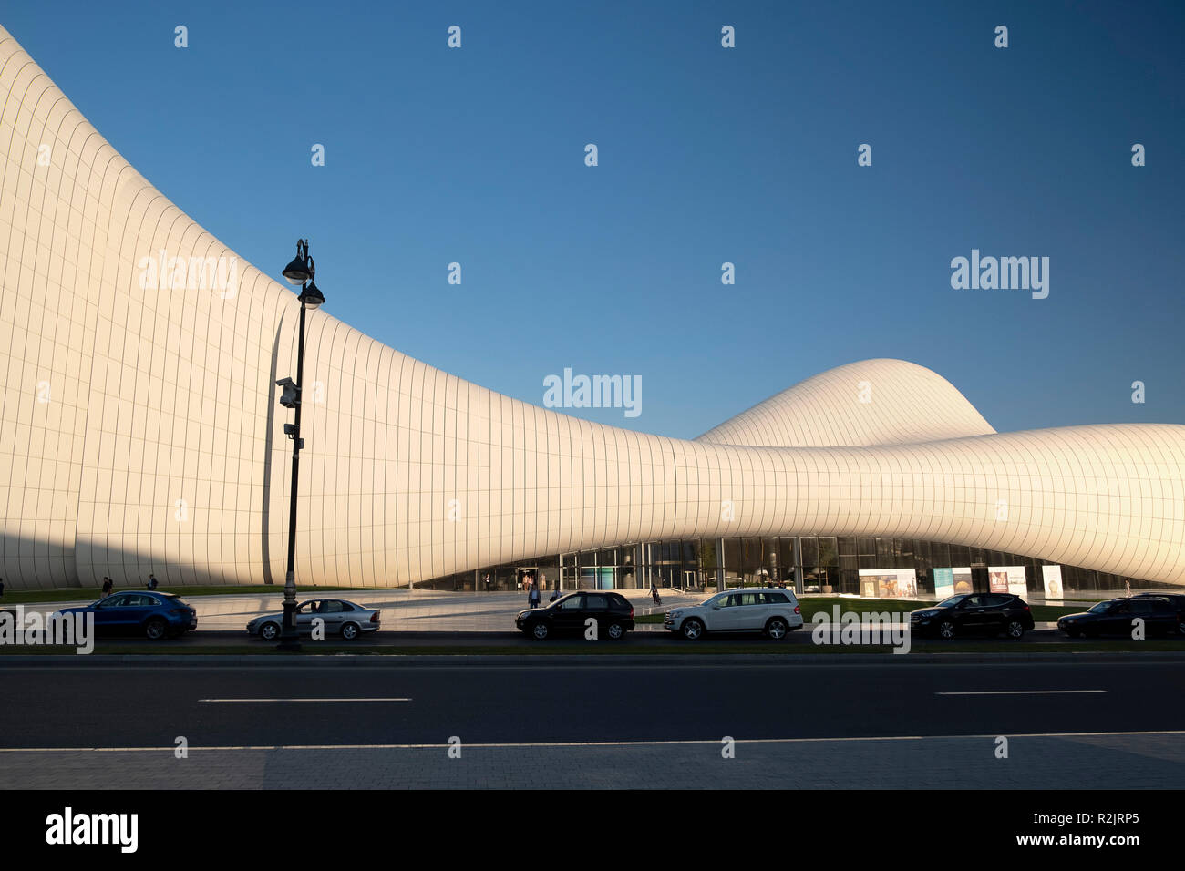 Heydar Aliyev Centro, Baku, Azerbaijan Foto Stock