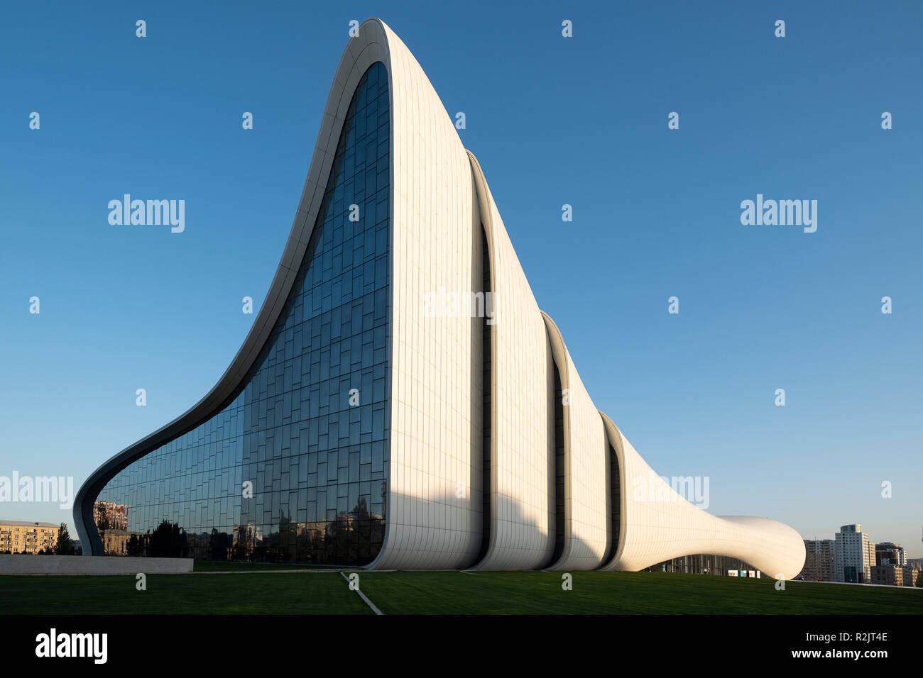 Heydar Aliyev Centro, Baku, Azerbaijan Foto Stock