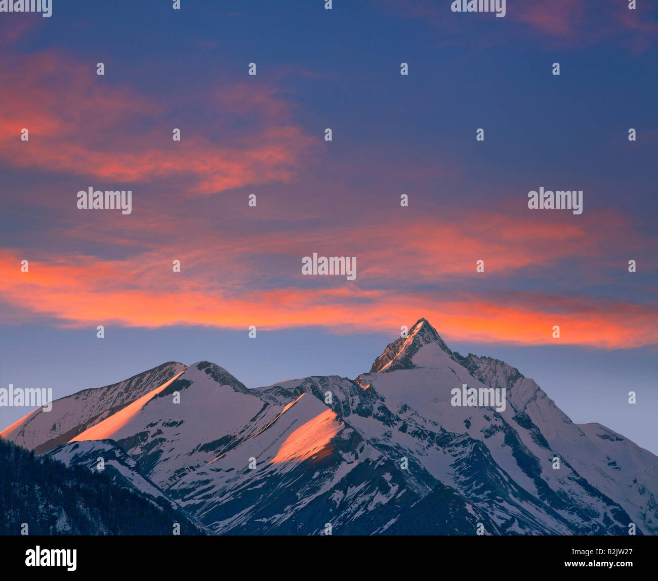 L'Austria, in Carinzia Heiligenblut: Grossglockner Foto Stock
