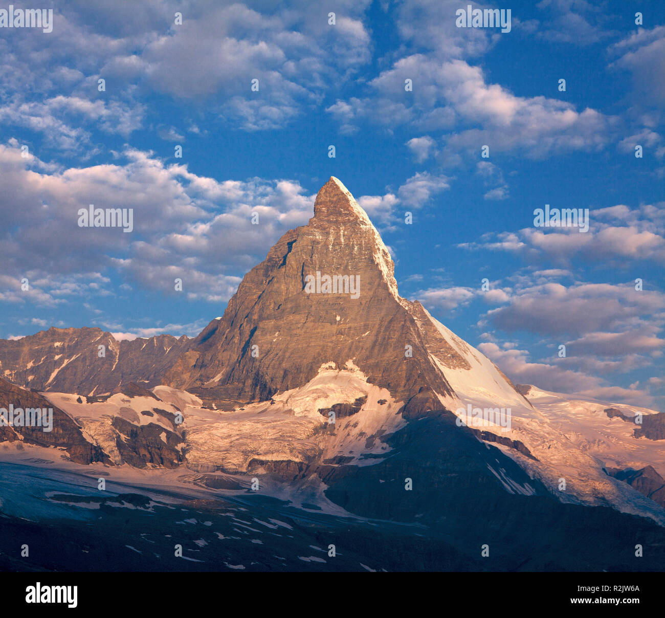 La Svizzera, Vallese, Zermatt e il Cervino Foto Stock