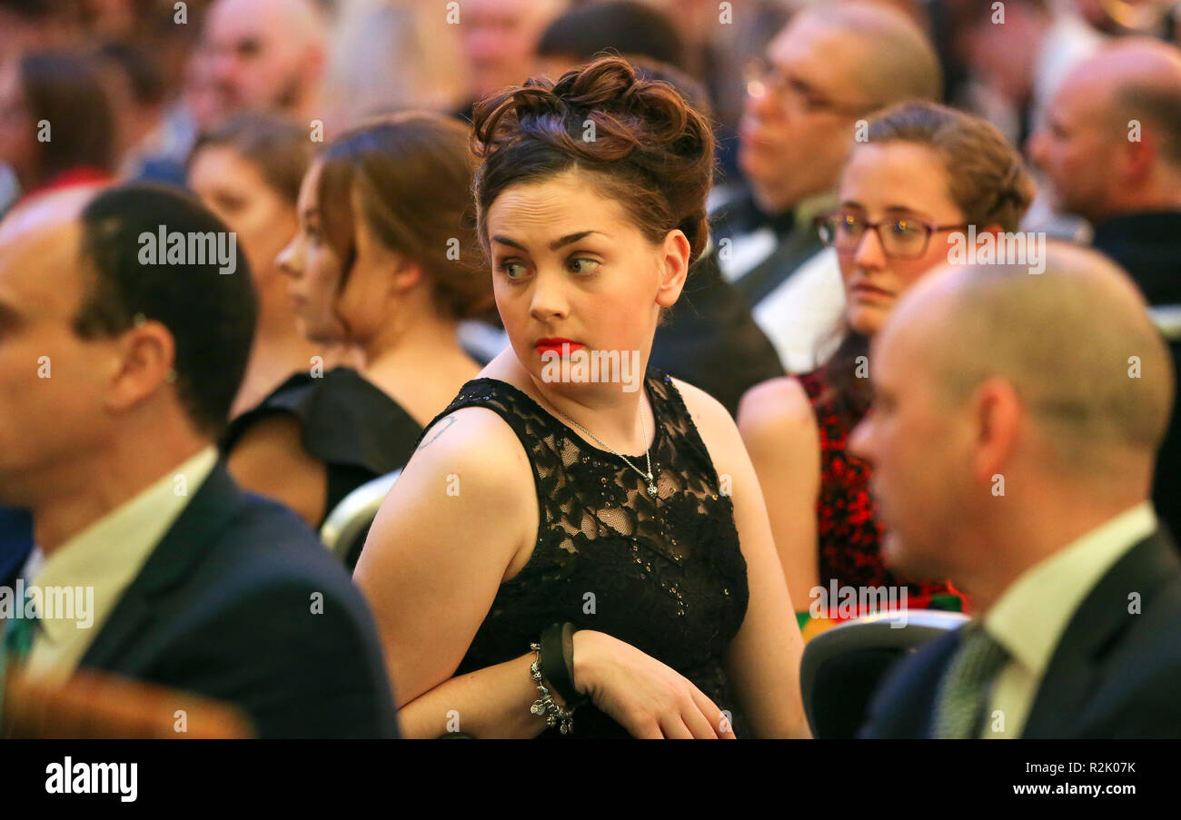 Valutazione ospiti durante il nuoto britannico Awards 2018 al punto, il Lancashire County Cricket Club, Manchester Foto Stock