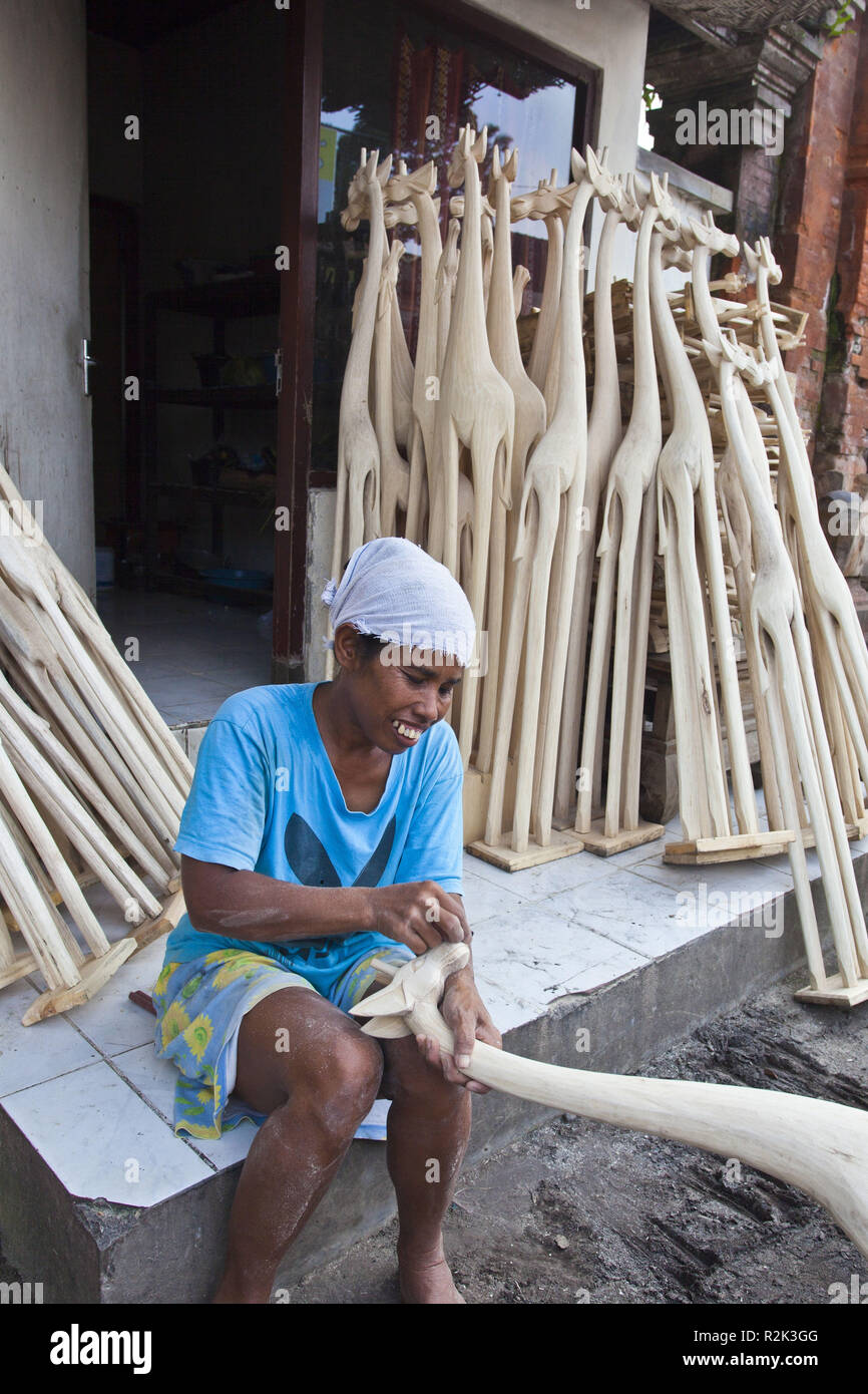 Indonesia Bali Ubud, artigiano, Foto Stock