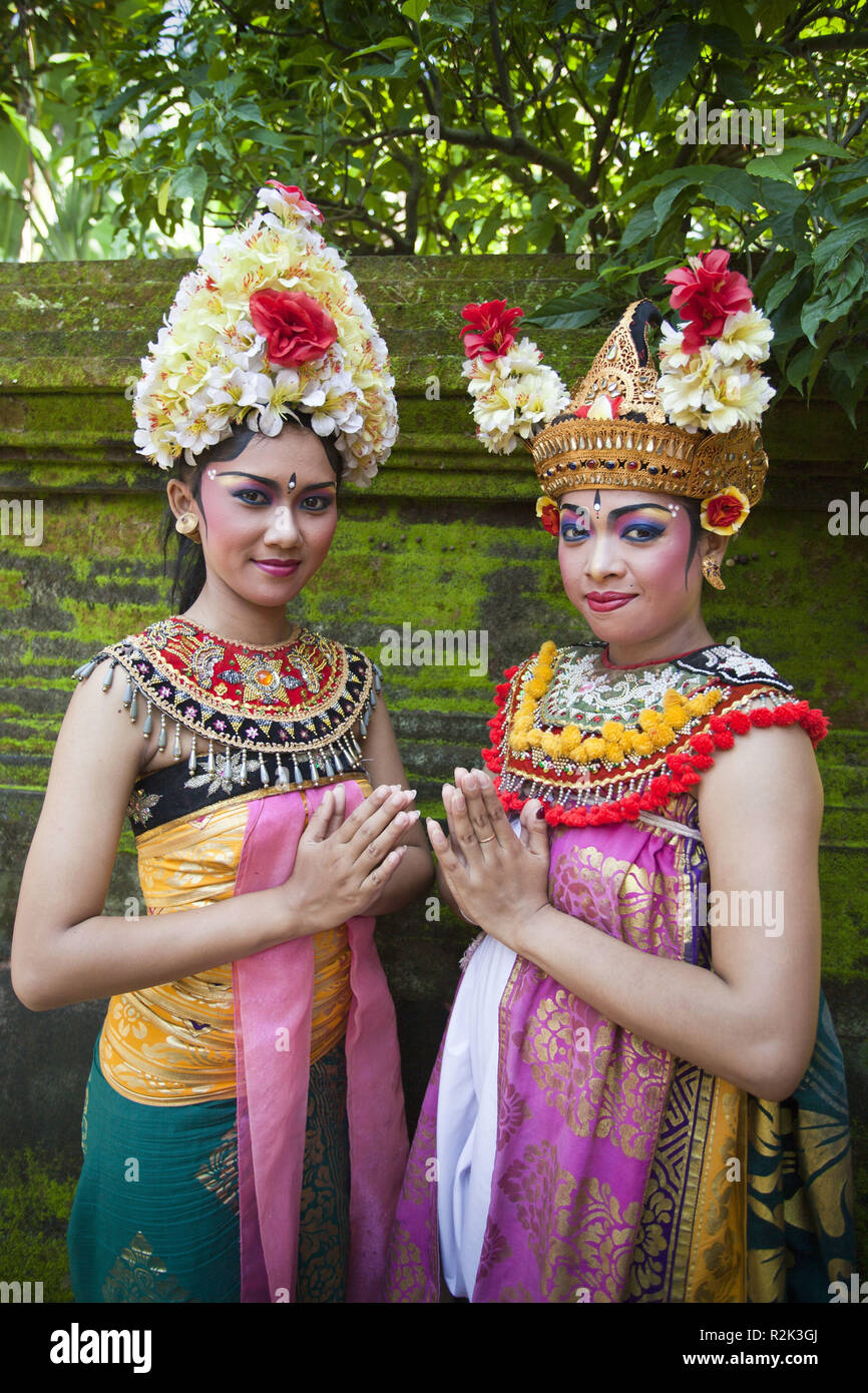 Indonesia, Bali, tempio "Batabulan', ballerino di danza Barong, Foto Stock