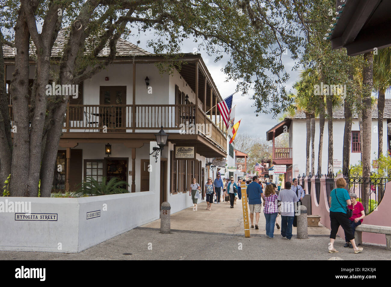 Stati Uniti d'America, Florida, San Agustin, Old George Street, Foto Stock