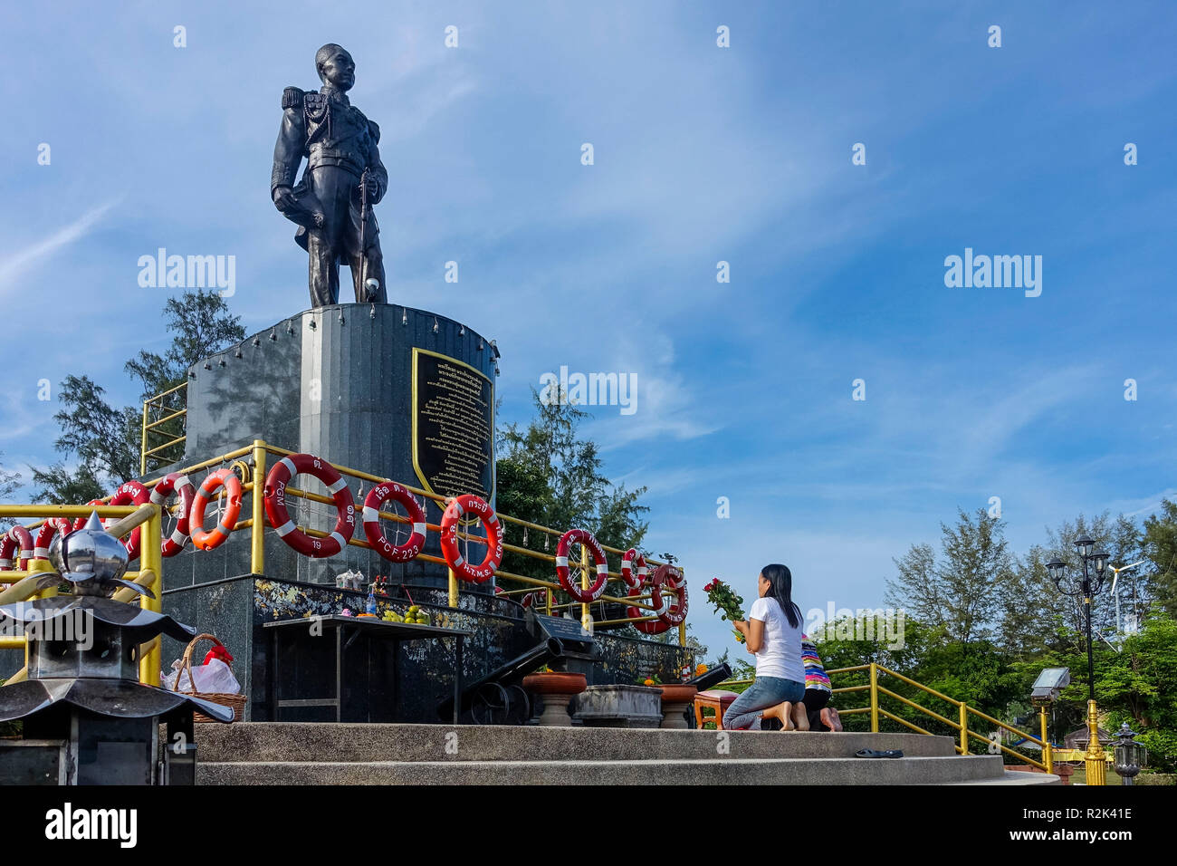 Chumporn Khetedomsak Memorial, Songkhla, Thailandia Foto Stock