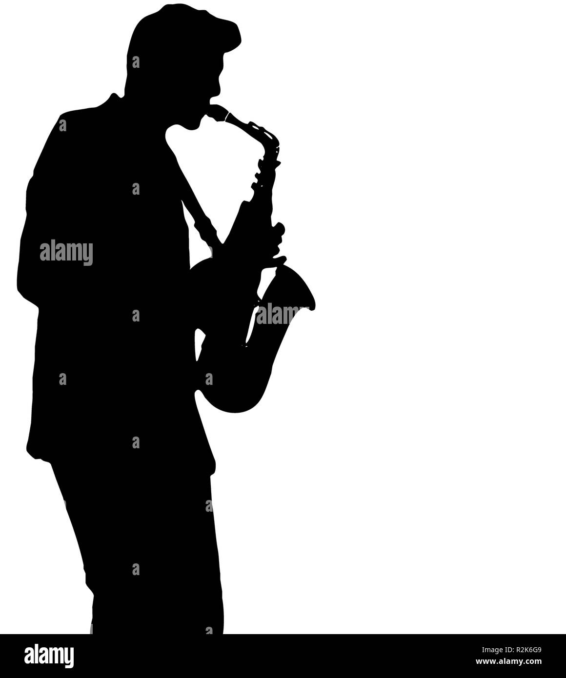 sassofonista Foto Stock