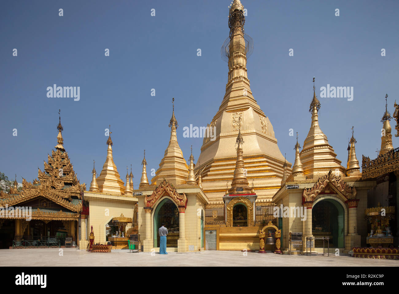 Sule Pagoda, Yangon, Myanmar, Asia Foto Stock