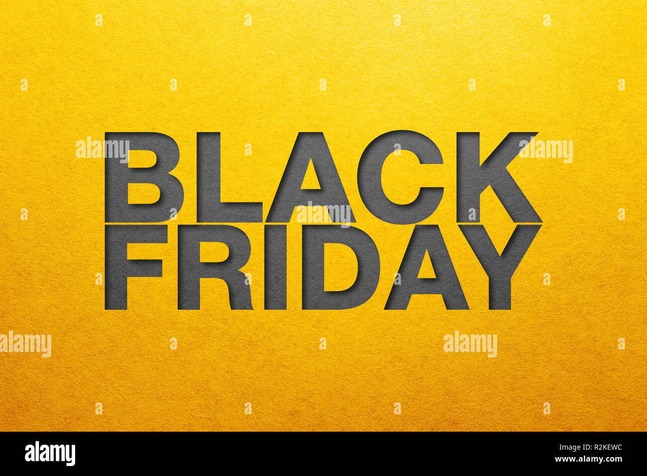 Venerdì nero poster. Trama della carta. Il design del materiale Foto Stock