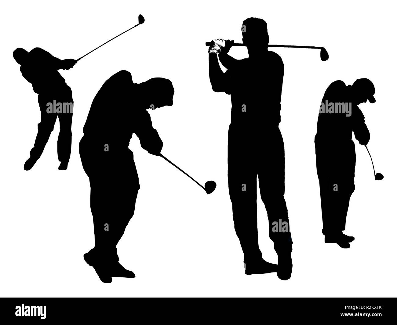 giocatore di golf Foto Stock