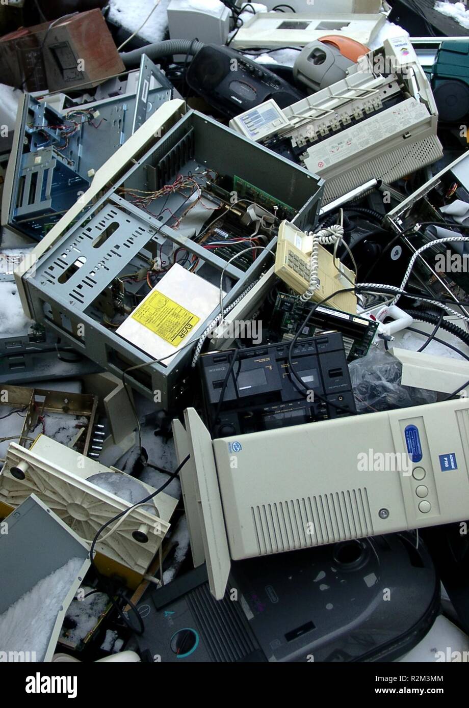 Rottami di elettronica Foto Stock