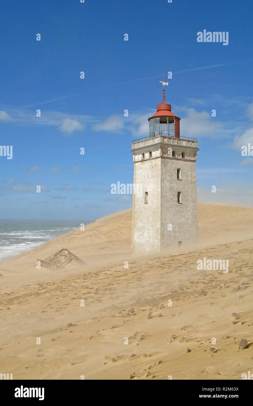 RiesendÃ¼ne Rubjerg Knude faro Foto Stock