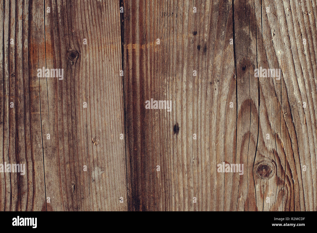 Sfondo di legno vecchio, incrinato weathered Tavoloni Quercia texture di superficie Foto Stock