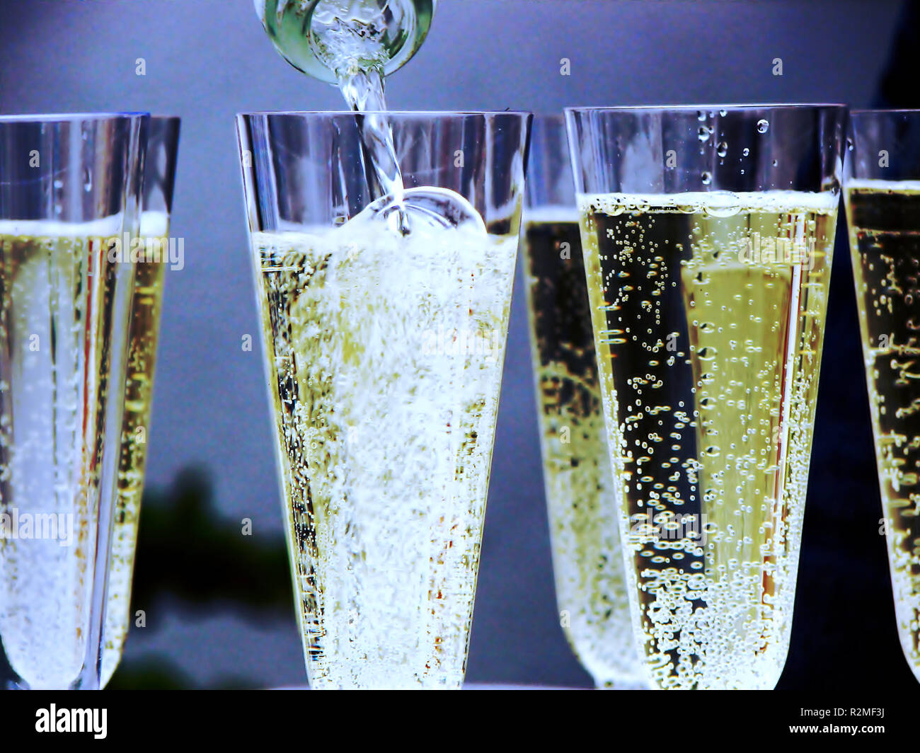 Ricevimento champagne Foto Stock