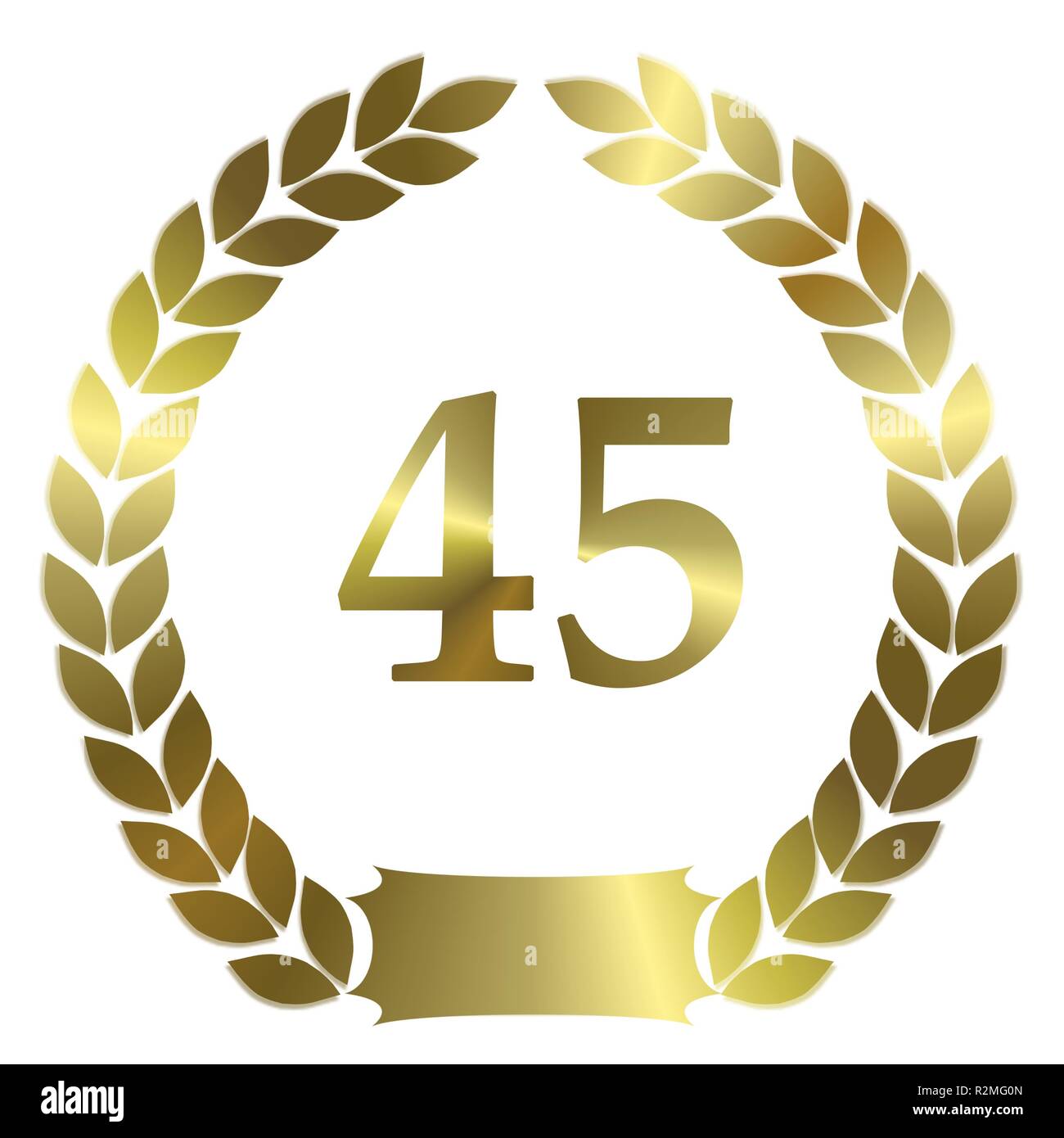 Anniversario di 45 anni Foto Stock