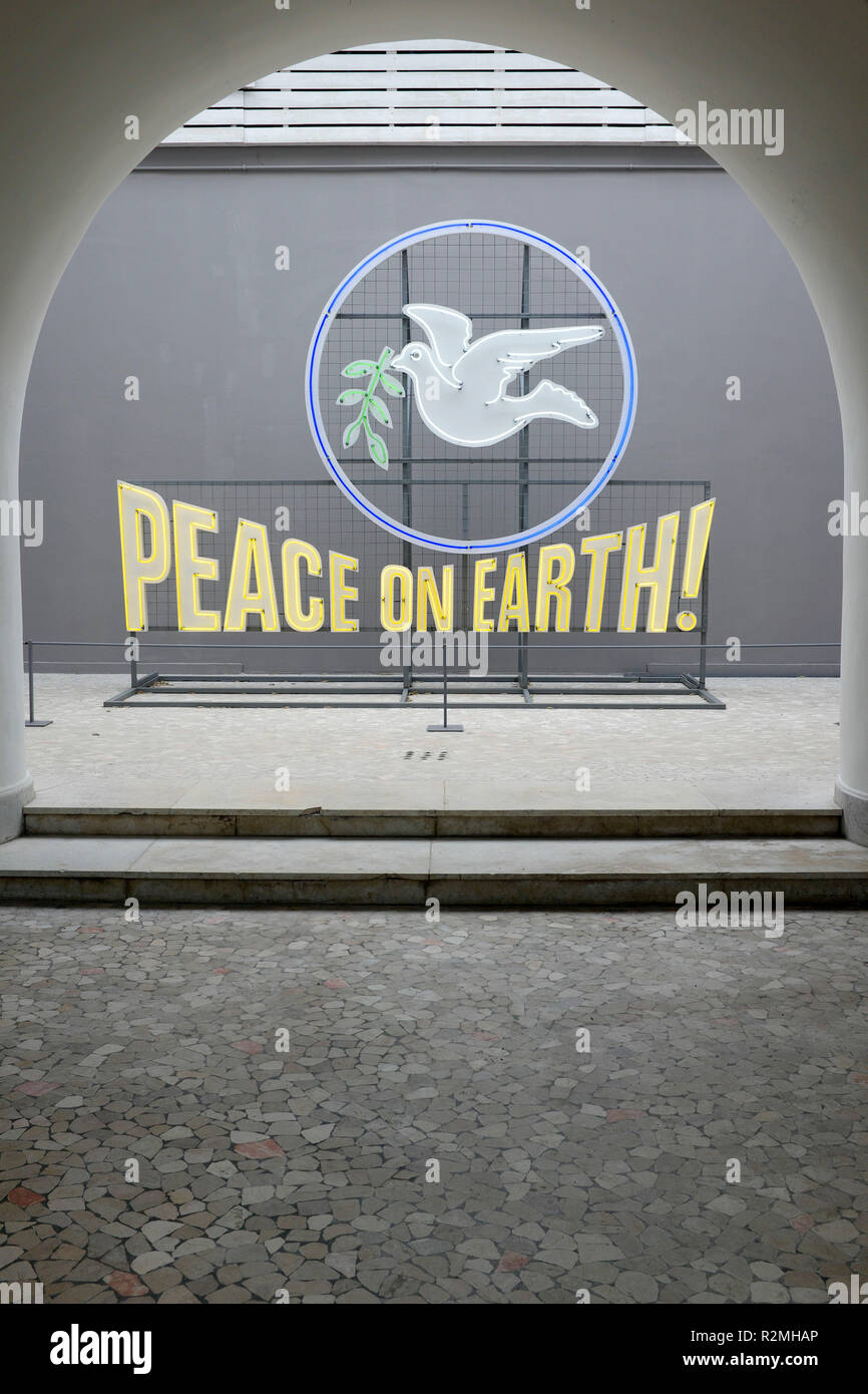 Arte a Venezia - La pace sulla terra Foto Stock