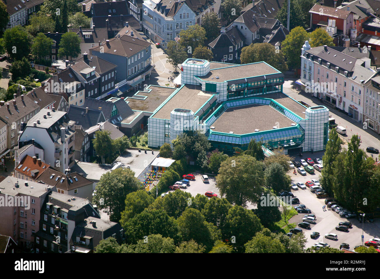 Vista aerea, Schwelm, Renania settentrionale-Vestfalia, Germania, Europa Foto Stock
