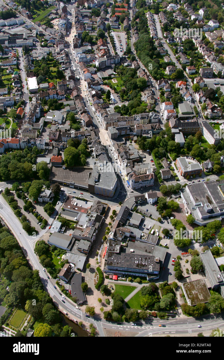 Vista aerea, Gevelsberg, Renania settentrionale-Vestfalia, Germania, Europa Foto Stock